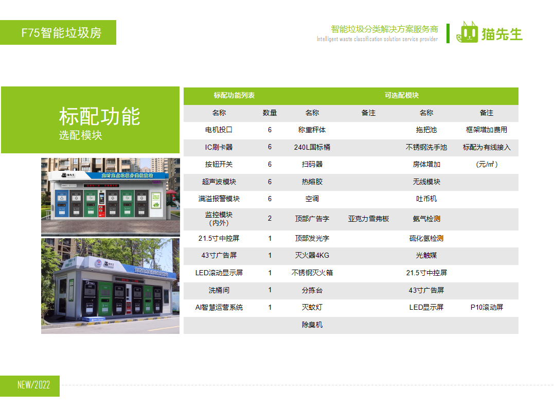 貓先生智能垃圾分類房，定時定點(diǎn)垃圾收集站 ，垃圾房生產(chǎn)廠家